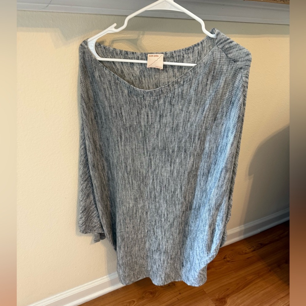 Kerisma Gray Poncho Sweater